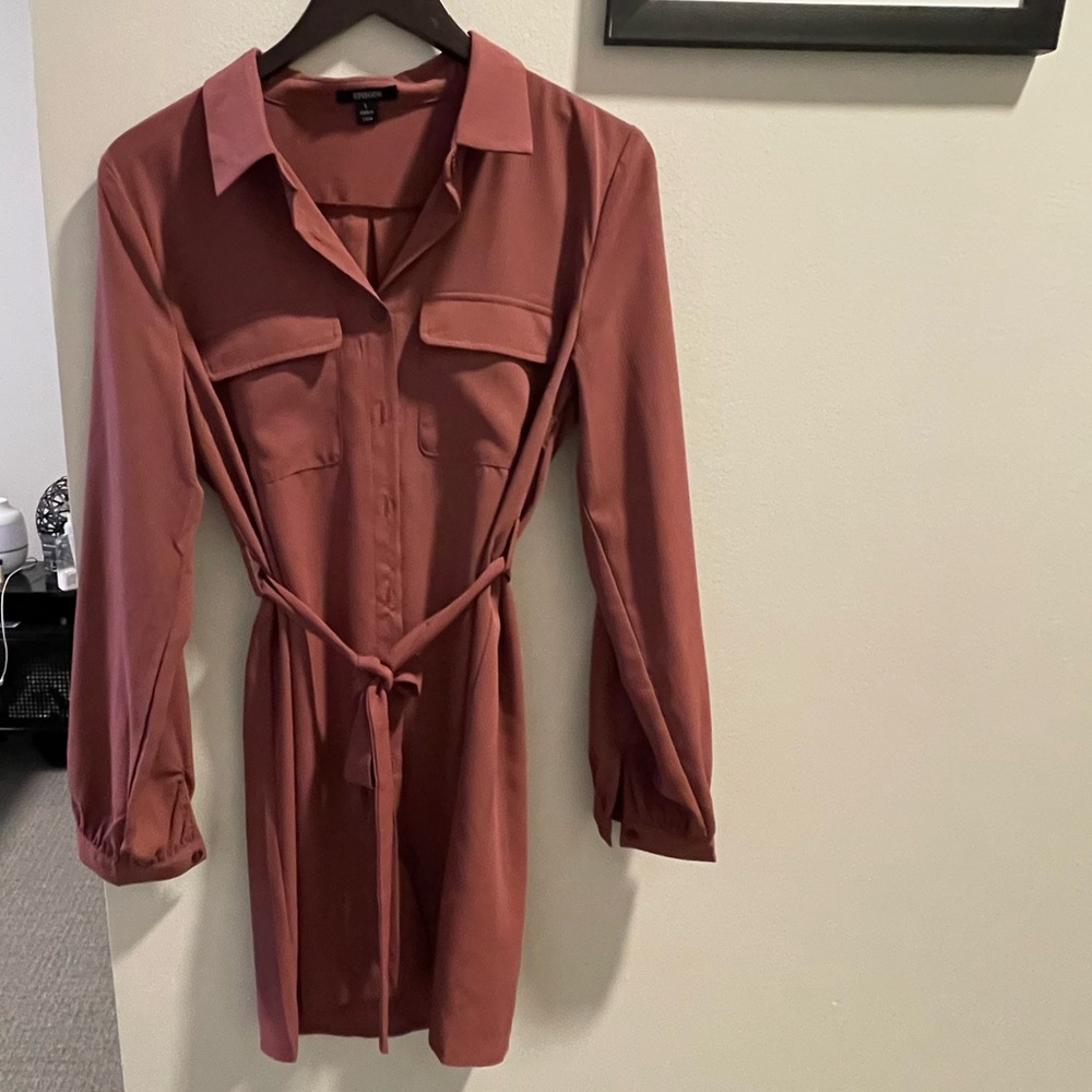 NWT Episode Button Down Shirt Dress - Picture 1 of 6